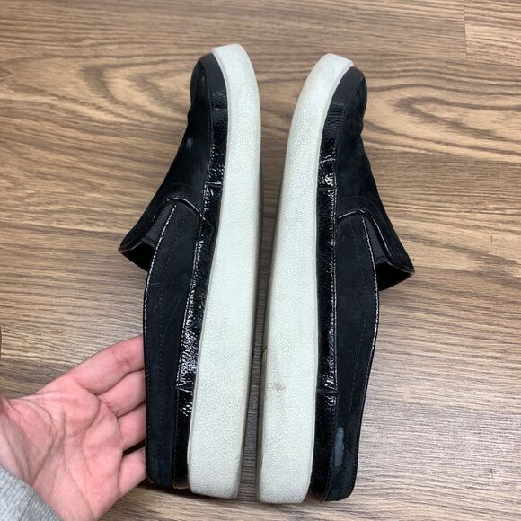 Vionic Effortless Mule Shoe Womens Size 11 Black Nubuck Leather Comfort Slip On - Picture 3 of 13